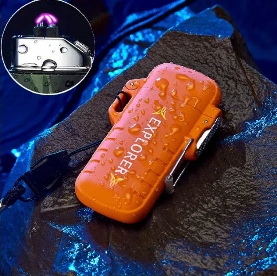 Waterproof Double Arc Lighter - Only Accessories