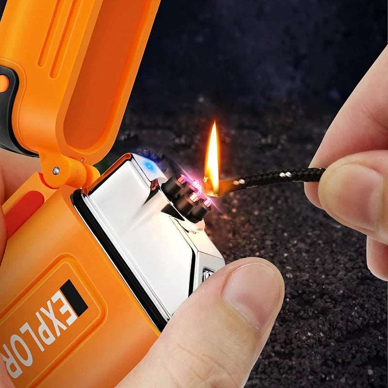 Waterproof Double Arc Lighter - Only Accessories