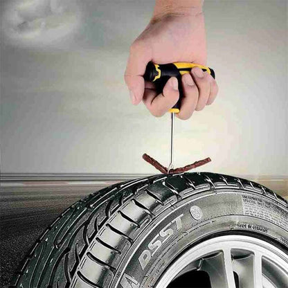 Car Tire Repair Kit - Studding Tool with Rubber Strips - Only Accessories